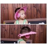 Bebek Banyo Şapkası Düğmeli Kulaklıklı Pembe - 3 - 4 Yaş