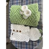 Bebek Battaniye Yelek Set - Yeşil
