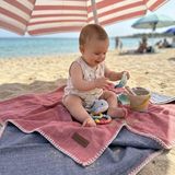 Bebek Battaniyesi - Mavi - Kırmızı - 80*90