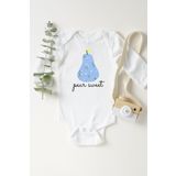Bebek Beyaz Armut Uzun Kollu Çıtçıtlı Body, 2 Yaş