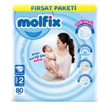 Bebek Bezi 2 Beden Mini Fırsat Paketi 3-6 Kg 80 Adet (5 Adet)