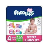 Bebek Bezi 4 Numara Maxi (7-14 Kg) 240 Adet – Ekstra Set - Option-1 - (ClearEyelets)Black-RadiantOrchid