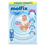 Bebek Bezi Fırsat Paketi 3 Beden 4-9 Kg 68 Adet