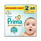 Bebek Bezi Premium Care 2 Numara 60 Adet Ekonomik Paket - -- - Option-1