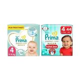 Bebek Bezi Premium Care 4 Beden 126 Adet Maxi Aylık Fırsat Paketi & Bebek Bezi Premium Care Külot Bez 4 Numara 44 Adet Ikiz Paket - 0 - 1 Ay