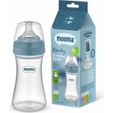 Bebek Biberon 250 Ml, 18 Ay, Hızlı Akış, Şeffaf, Güvenli ve Sağlıklı Kullanım - Ahşap