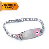 Bebek Bileklik Çelik Nazar Bonvuklu Yusufçuk Model Blk-962