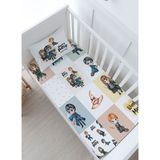 Bebek Boy Lastikli Çarşaf Seti - Cartoon Serisi - Harry Potter Patchwork