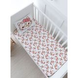 Bebek Boy Lastikli Çarşaf Seti - Cartoon Serisi - Hello Kitty Pattern