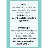 Bebek Boy Lastikli Çarşaf Seti - Cartoon Serisi - Sevimli Ayı Patchwork