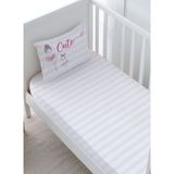 Bebek Boy Lastikli Çarşaf Seti - For Baby Serisi - Balerin ve Tavşan ve Kız