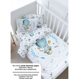 Bebek Boy Lastikli Çarşaf Seti - For Baby Serisi - Mavi Balonda Fil