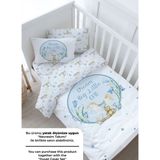 Bebek Boy Lastikli Çarşaf Seti - For Baby Serisi - Mavi Sallanan At