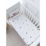 Bebek Boy Lastikli Çarşaf Seti - For Baby Serisi - Topuzlu Pembe Peri