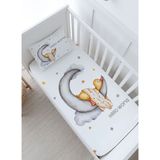 Bebek Boy Lastikli Çarşaf Seti - Pure Baby Serisi - Ayda Uyuyan Ördek