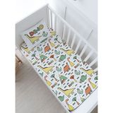Bebek Boy Lastikli Çarşaf Seti - Pure Baby Serisi - Bir Fincanda Tavşan