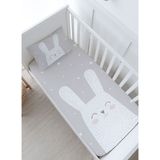 Bebek Boy Lastikli Çarşaf Seti - Pure Baby Serisi - Dino ve Kaktüsler