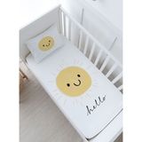Bebek Boy Lastikli Çarşaf Seti - Pure Baby Serisi - Gülen Güneş