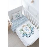 Bebek Boy Nevresim Takımı (100x150) - Blue Royal Series - E Harfi