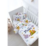Bebek Boy Nevresim Takımı (100x150) - For Baby Serisi - Küçük Prens ve Tilki