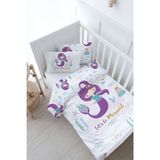 Bebek Boy Nevresim Takımı (100x150) - For Baby Serisi - Mor Deniz Kızı