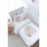 Bebek Boy Nevresim Takımı (100x150) - For Baby Serisi - Pembe Balonda Ayı