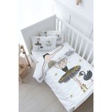 Bebek Boy Nevresim Takımı (100x150) - For Baby Serisi - Siyah Kuğulu Balerin