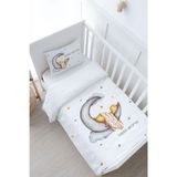 Bebek Boy Nevresim Takımı (100x150) - Pure Baby Serisi - Ayda Uyuyan Ördek