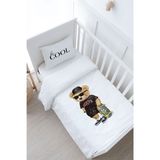 Bebek Boy Nevresim Takımı (100x150) - Pure Baby Serisi - Kaykaylı Ayıcık