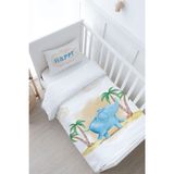 Bebek Boy Nevresim Takımı (100x150) - Pure Baby Serisi - Sevimli Fil