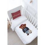 Bebek Boy Nevresim Takımı (100x150) - Pure Baby Serisi - Sportmen Ayıcık