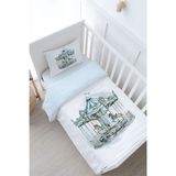 Bebek Boy Nevresim Takımı (100x150) - Royal Series - Blue Carousel