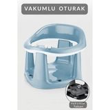 Bebek Destekli Banyo Oturağı - Vakum Tabanlı Bebek Mama Oturağı - Mavi