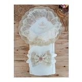 Bebek Dış Kundak Battaniyesi Özel Dantelli Bebek Kundağı Unisex Hastane Çıkışı Mevlütlük Hediyelik