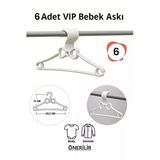 Bebek Elbise Askısı 6 Adet Fiyonk Plastik Beyaz Bebek Kıyafet Askısı Vıp Plastik Beyaz Tr