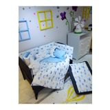 bebek iklimi 70x110 Park Beşiklere 10 Parça Bebek Uyku Seti - Mavi Ay Yıldız Desen (BEŞİK HARİÇ)