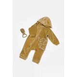 Bebek Kapüşonlu Fermuarlı Tulum, %80 Organik Pamuk & %20 Polyester, Bebek Ve Yenidoğan Serisi - Csyk6045