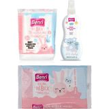 Bebek Kolay Tarama Spreyi 200 ml Bebek Temizleme Pamuğu 60 Adet Islak Bebek - Beyaz