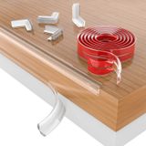 Bebek Koruması, 1,5 cm Kenar Koruyucu Şerit Şeffaf, Kalınlaştırılmış Silikon Yumuşak Köşe Koruyucuları Yükseltilmiş Önceden Bantlanmış Güçlü Yapıştırıcı, Dolaplar, Masalar, Çekmeceler için 13 ft Kenar