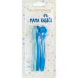 Bebek Mama Kaşığı 6Lı Set Mavi