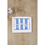 Bebek Mavi Ağız Silme Mendili Hastane Çıkışı Natural % 100 Pamuk Kumaş 7 li STL6875
