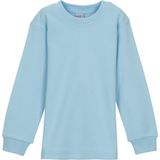 Bebek Mavisi Basic Kız Çocuk Çıtçıtlı Sıfır Yaka Kışlık Uzun Kol Tişört - 1 Yaş - Bebe Mavisi
