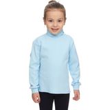 Bebek Mavisi Basic Kız Çocuk Çıtçıtlı Tam Balıkçı Yaka Şardonlu Kışlık Uzun Kollu Tişört - 1 Yaş - Bebe Mavisi