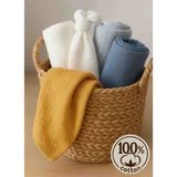 Bebek Müslin Örtü&battaniye 4 Adet %100 Pamuklu Çok Amaçlı Örtü 80X75CM-OEKO Tex - Renkli - 80 x 75 cm