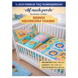 Bebek Nevresim Takımı -Çok renkli-% 100 Pamuk