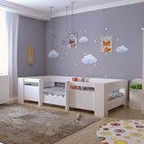 Bebek Odası Yatağı Montessori Mdf Karyola MM5 - 90 x 190 cm - Beyaz