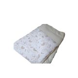 Bebek Özel %100 Pamuklu Bebek Çocuk Yorganı Standart 70x100 Cm Kahverengi Gökkuşağı Krem