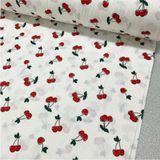 Bebek Özel %100 Pamuklu Bebek ve Çocuk Lastikli Çarşaf Kiraz Desen 80X180