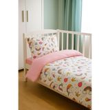 Bebek Özel %100 Pamuklu Kız Bebek Nevresim Takımı 100x150 Unicorn Desenli