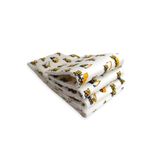 Bebek Özel 70x110 Park Beşik Kenar Koruma, 4 Parça, Sarı İş Makinası Desenli